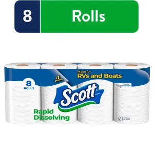Rapid-Dissolving Toilet Paper – 8 Double Rolls