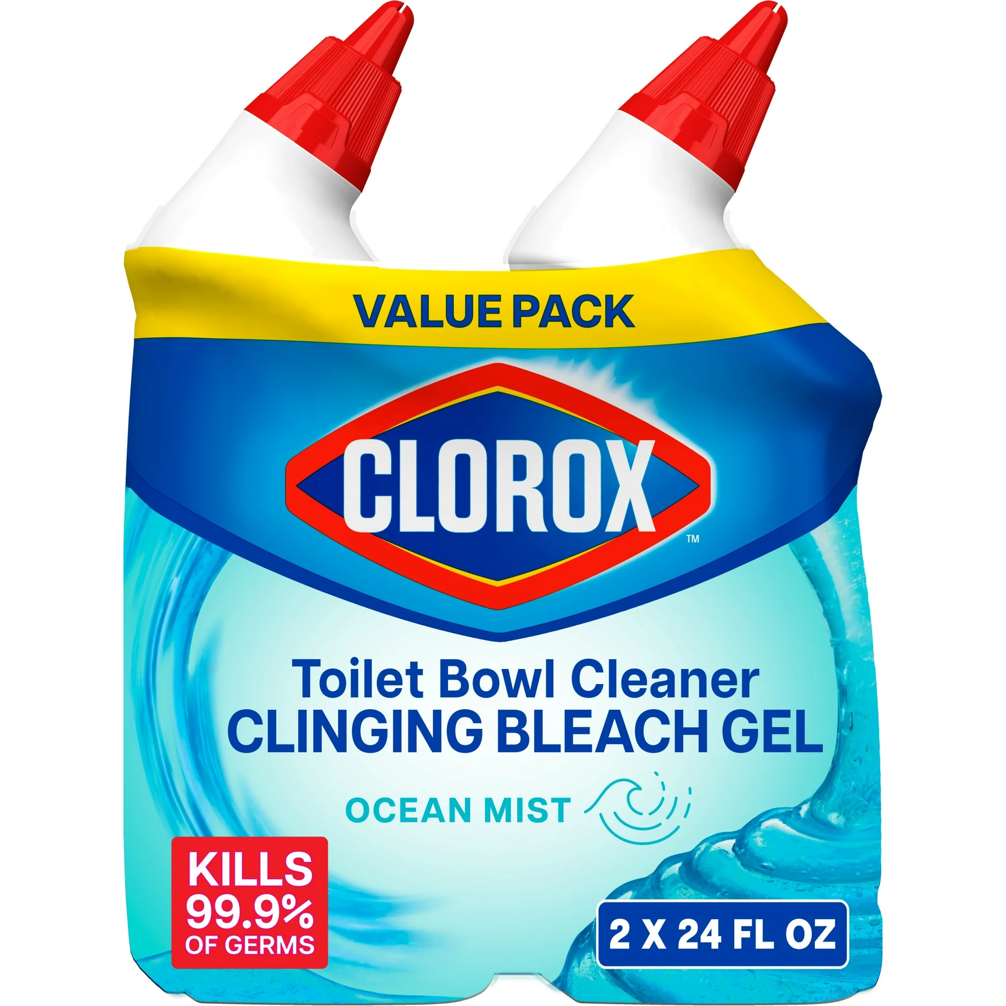 Toilet Bowl Cleaner – Clinging Gel, 2-Pack